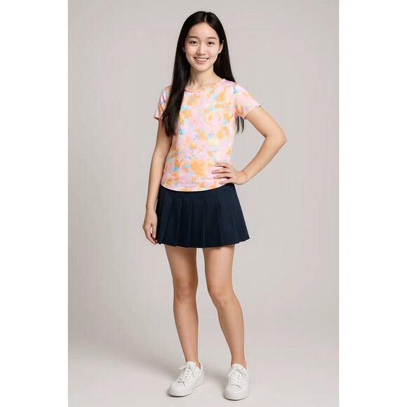 NWT Ideology Girls Sweat Wicking T-Shirt Pink M - Picture 1 of 7
